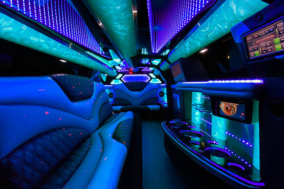 Stretch limo interior #1