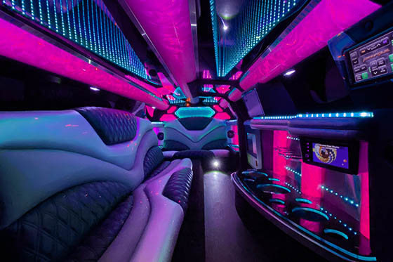 Stretch limo interior #2