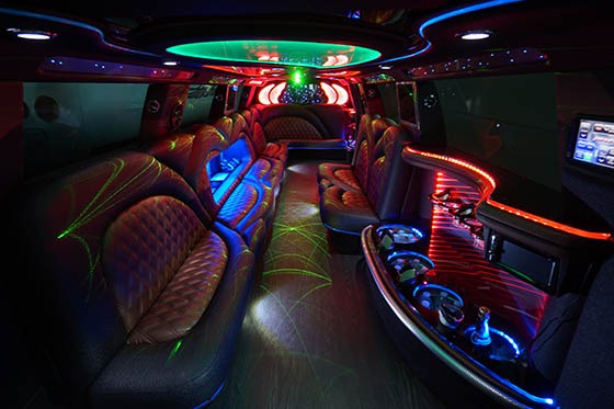 SUV limo interior #2