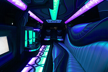 Party buses spacious interiors